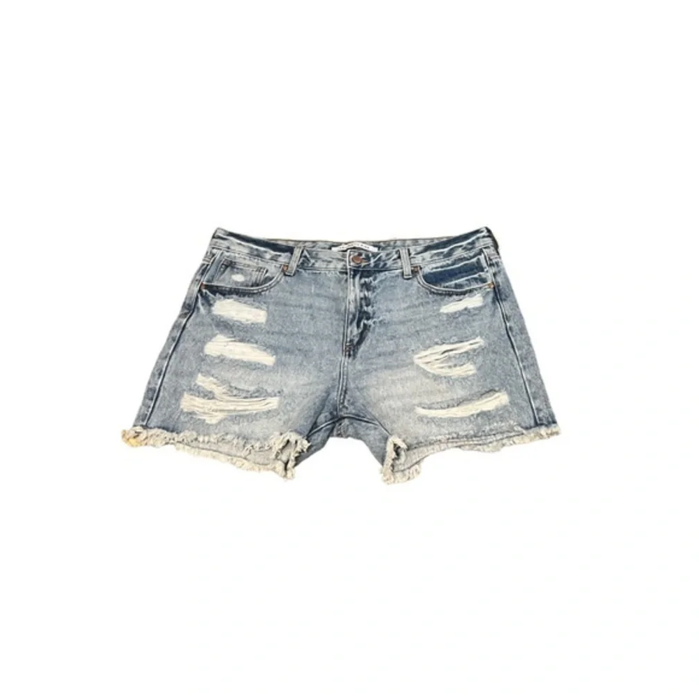 Celebrity Pink Shorts Women’s Denim Distressed Pockets Hi‎ Rise Boyfriend 17/33